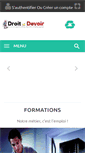 Mobile Screenshot of droitetdevoir.com